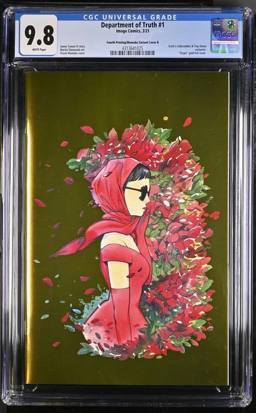 Department of Truth #1 Fourth Printing/Momoko Gold Variant Cover B CGC 9.8