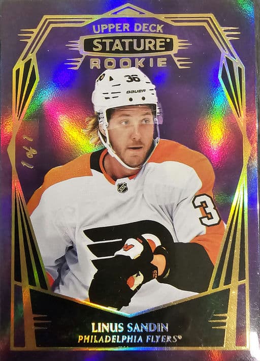 2022-23 Upper Deck Stature 1OF1 Philidelphia Flyers Linus Sandin 151 Rookie #151