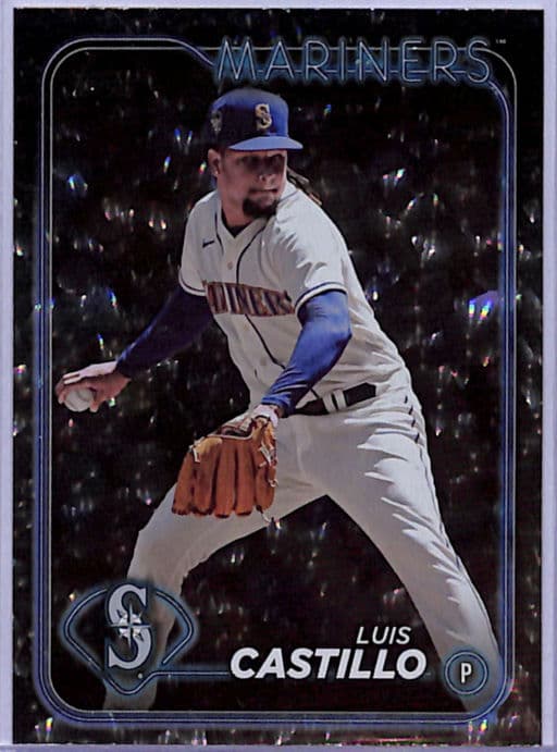 2024 Topps Series One Luis Castillo #54 Crackle Foil Seattle Mariners