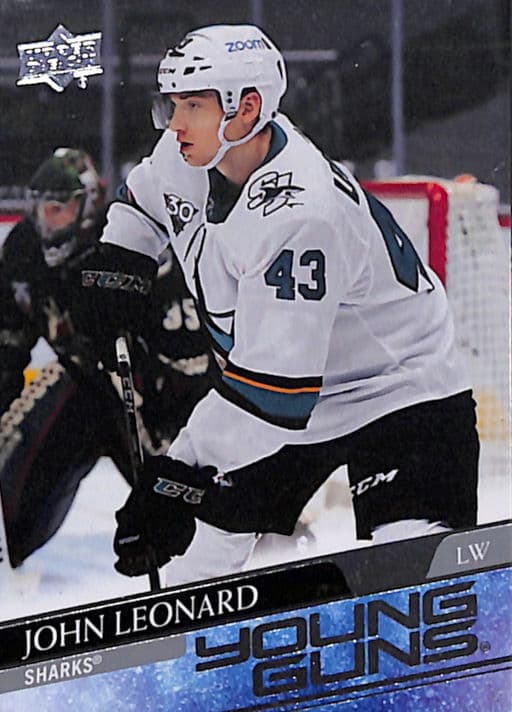 John Leaonard 2020-21 Upper Deck Young Guns #474 San Jose Sharks
