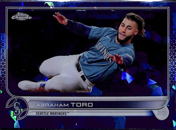 Abraham Toro 2022 Topps Chrome Sapphire #477 Seatle Mariners