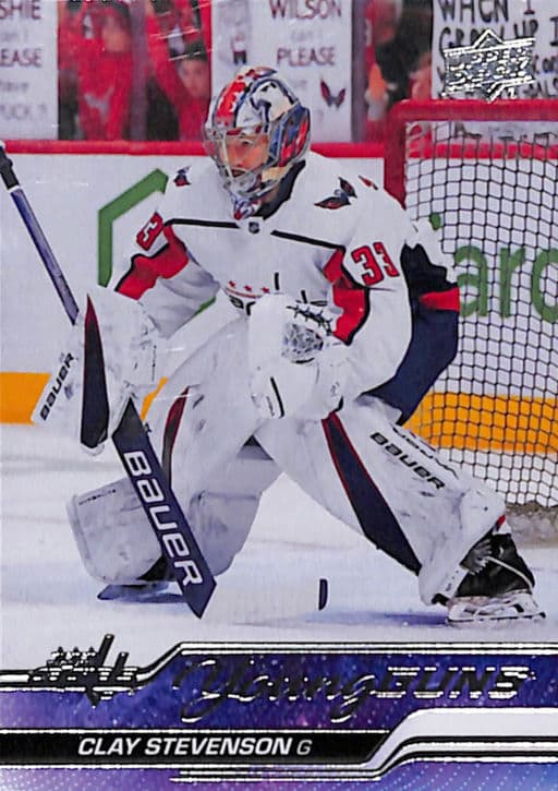 Clay Stevenson 2023-24 Upper Deck Young Guns #457 Washington Capitals