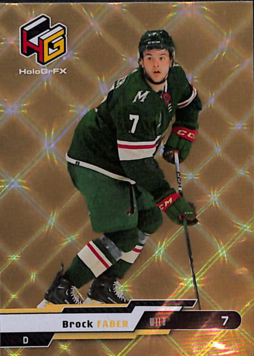 2023-24 Upper Deck HoloGrFX Minnesota Wild Brock Faber HG-8