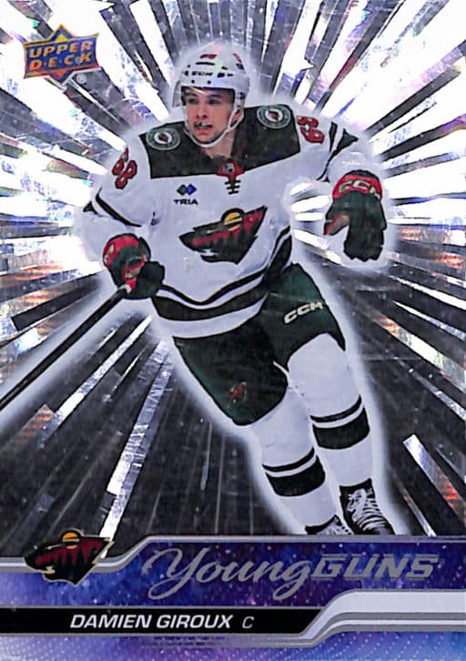 Damien Giroux 2023-24 Upper Deck Young Guns #452 Outburst Minnesota Wild