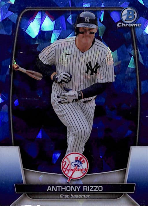 Anthony Rizzo 2023 Bowman Chrome #66 Sapphire NY Yankees