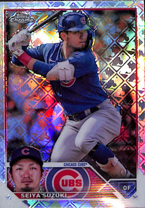 2023 Topps Chrome Seiya Suzuki #168 Logofractor Chicago Cubs
