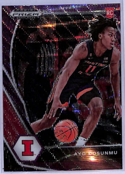 Ayo Dosunmu 2021 Panini Prizm Draft Picks ROOKIE #20 Purple Wave