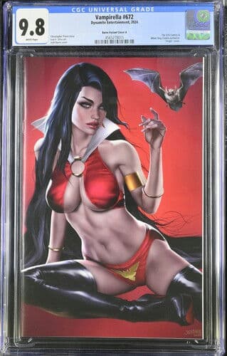 Vampirella 672 2024 Dynamite Entertainment Burns Variant Cover A