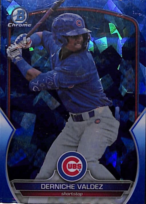 Derniche Valdez 2023 Bowman Chrome Sapphire BDC-169 Chicago Cubs