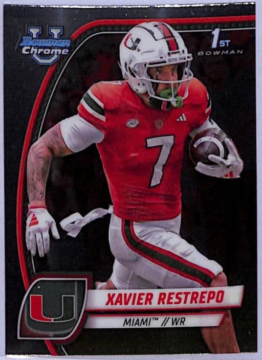 2024 Bowman University Chrome Xavier Restrepo #187