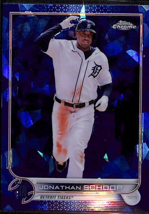 Jonathan Schoop 2022 Topps Chrome Sapphire #493 Detroit Tigers