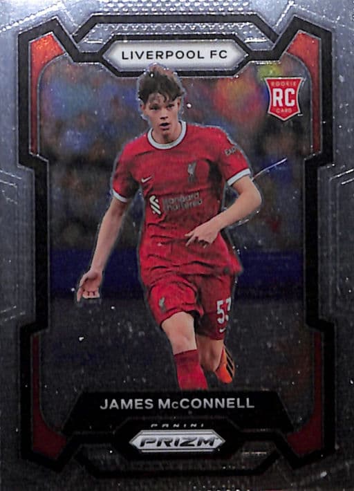 James McConnell 2023-24 Panini Prizm #85 ROOKIE Liverpool FC