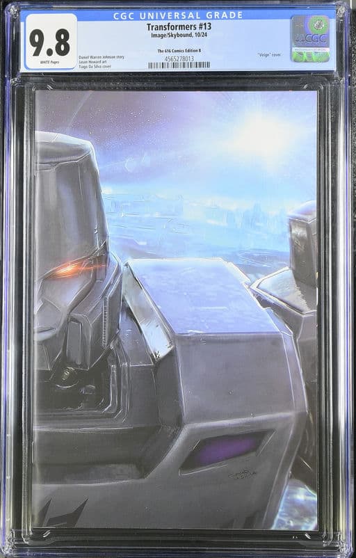 Transformers #13 Tiago Da Silva Virgin Cover Edition B CGC 9.8