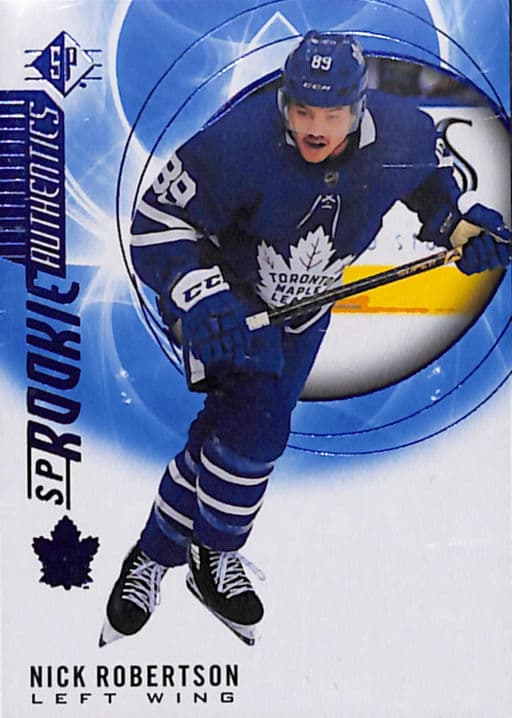 Nick Robertson 2020-21 Upper Deck Rookie Authentics #118 Maple Leafs