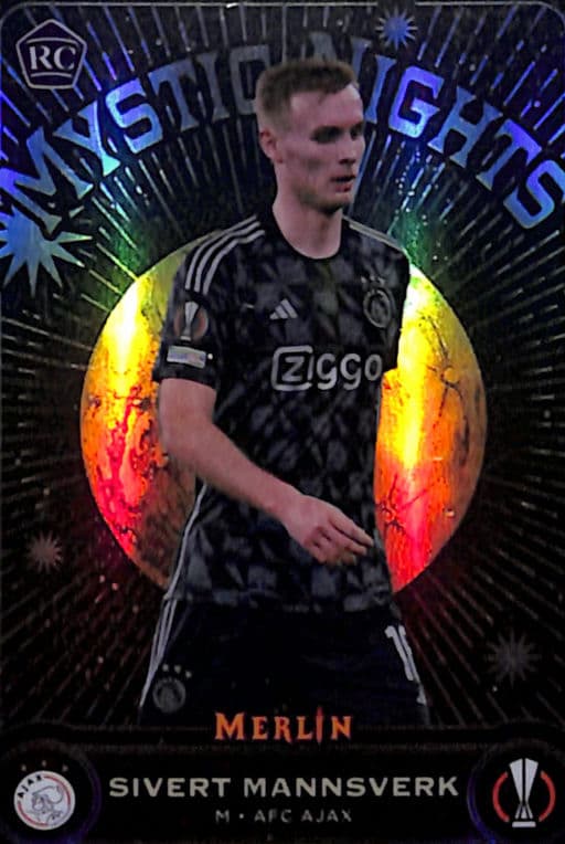 Sivert Mannsverk 2024 Topps Mystic Nights Refractor MN-10 ROOKIE AFC Ajax