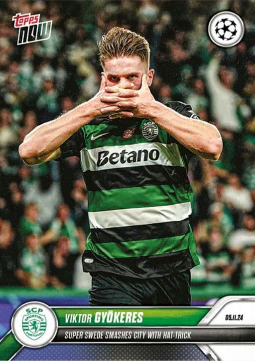 2024 Topps NOW UEFA Champions League Viktor Gyökeres #37