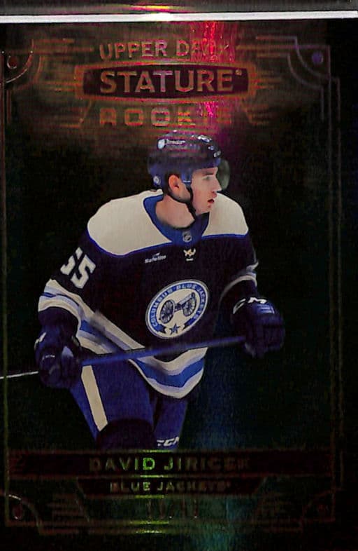 2022-23 Upper Deck Stature Green Columbus Blue Jackets David Jiricek RC #131 /99