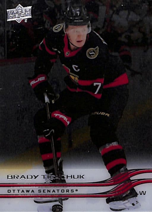 Brady Tkachuk 2025-26 Upper Deck Clear Cut #121 Ottawa Senators