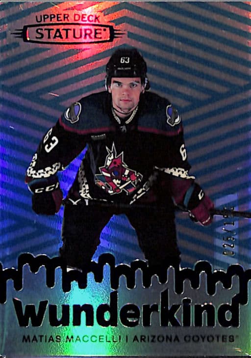 2022-23 Upper Deck Wunderkind Green Arizona Coyotes Matias Maccelli W-4 /150