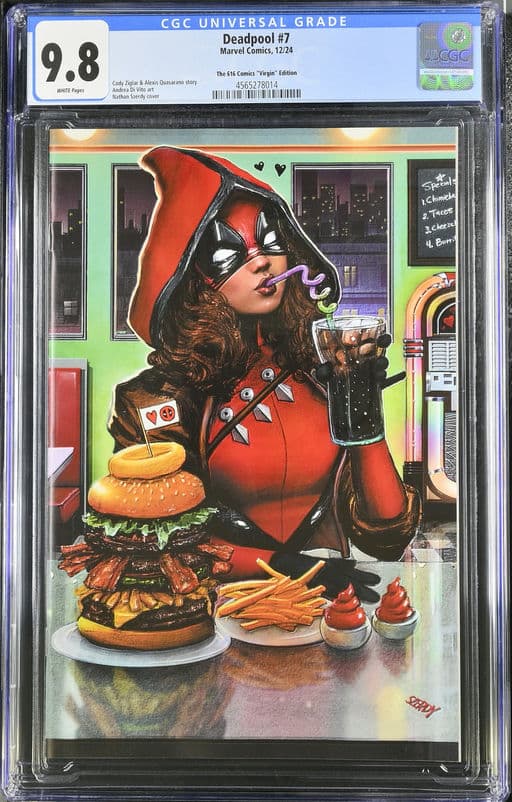Deadpool #7 Virgin Edition Nathen Szerdy CGC 9.8 616 Comics Key Issue 1st App