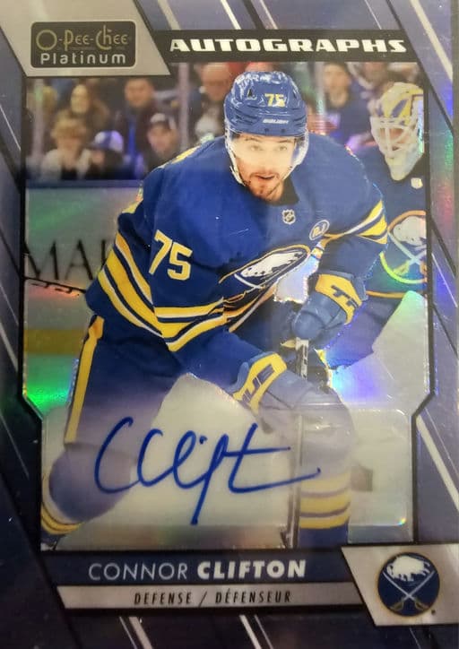 2023-24 O-Pee-Chee Platinum Autographs Buffalo Sabres Connor Clifton #BA-CC