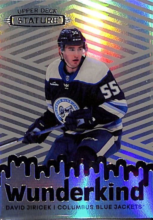 2022-23 Upper Deck Wunderkind Grey Columbus Blue Jackets David Jiricek W-41