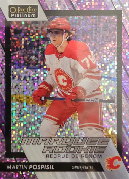 2023-24 O-Pee-Chee Violet Pixels Calgary Flames Martin Pospisil RC #271 /299