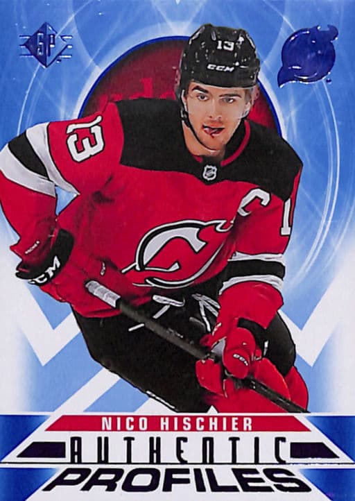 Nico Hischier 2020-21 Upper Deck Authentic Profiles AP-5 New Jersey Devils