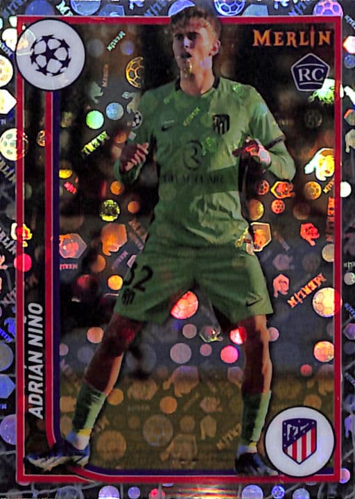 Adrian nino 2024 Topps Merlin #19 Vintage Refractor ROOKIE Atletico de Madrid