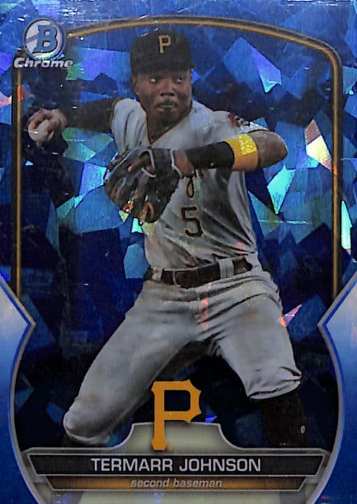 Termarr Johnson 2023 Bowman Chrome Sapphire BDC-65 Pittsburgh Pirates
