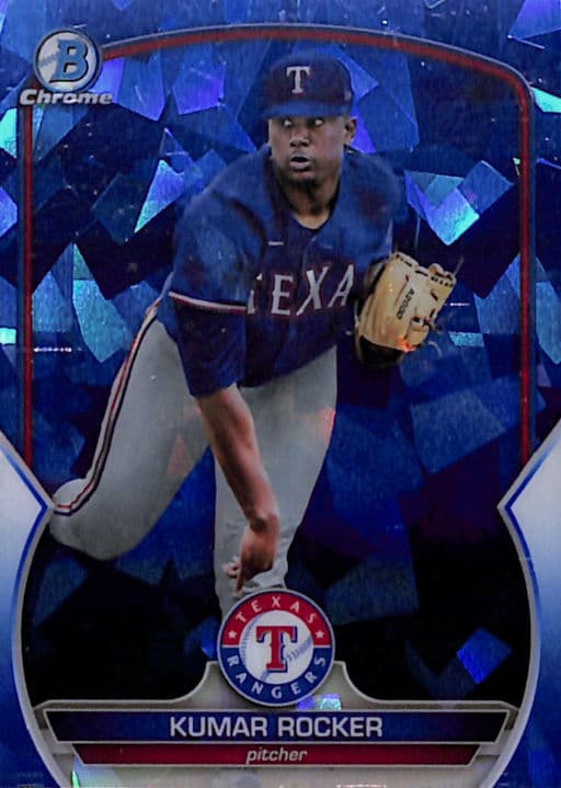 Kumar Rocker 2023 Bowman Chrome Sapphire BCP-39 Texas Rangers