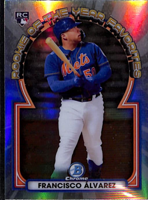 2023 Bowman Chrome Rookie of the Year Favorites Francisco Alvarez ROYF-2