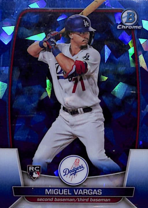 Miguel Vargas 2023 Bowman Chrome Sapphire #40 ROOKIE Los Angeles Dodgers