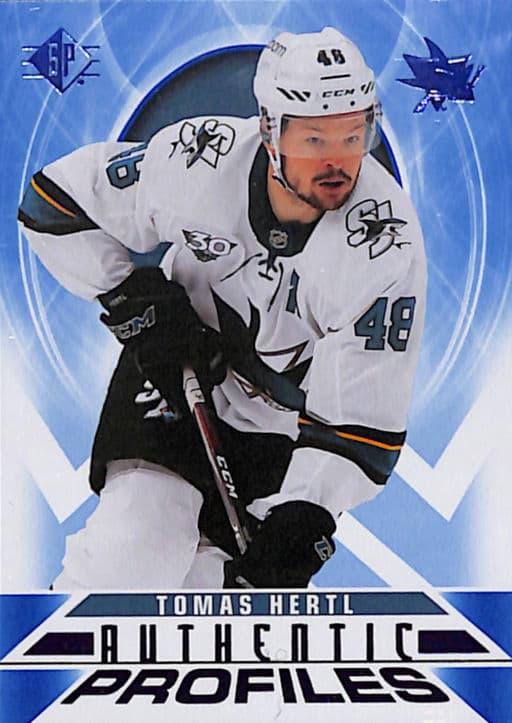 Thomas Hertl 2020-21 Upper Deck Authentic Profiles AP-13 San Jose Sharks