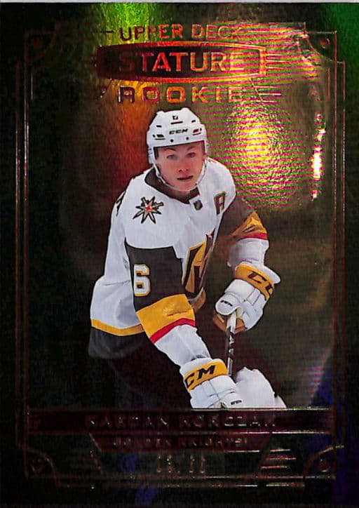 2022-23 Upper Deck Stature Green Vegas Golden Knights Kaedan Korczak RC #108 /66