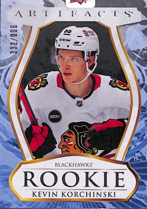 Kevin Korchinski 23-24 Upper Deck Artifacts Stars ROOKIE #241 Blackhawks /999
