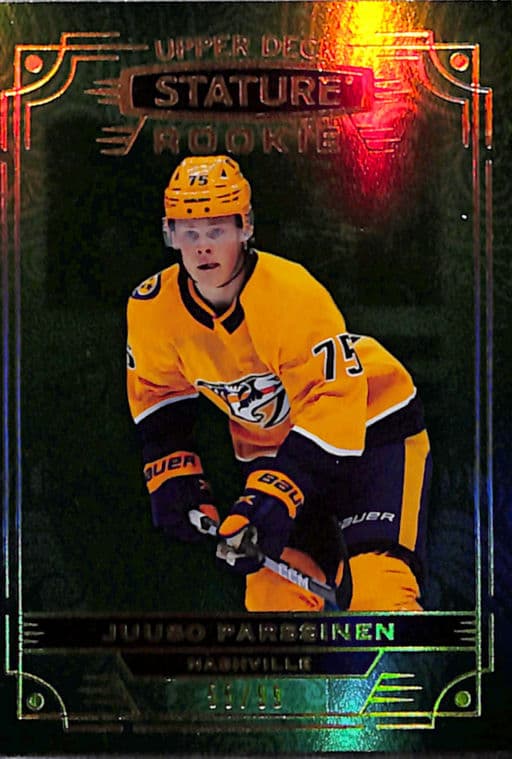 2022-23 Upper Deck Stature Green Nashville Predators Juuso Parssinen RC #155 /99