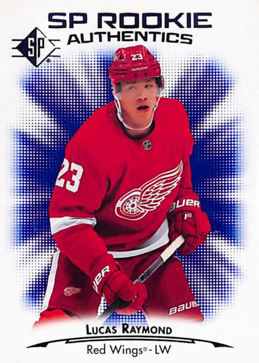 Lucas Raymond 2021-22 SP Rookie Authentics #132 Detroit Red Wings