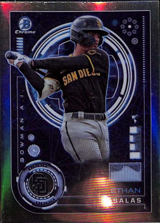 2024 Bowman Chrome AI Refractor Ethan Salas BAI-14 San Diego Padres