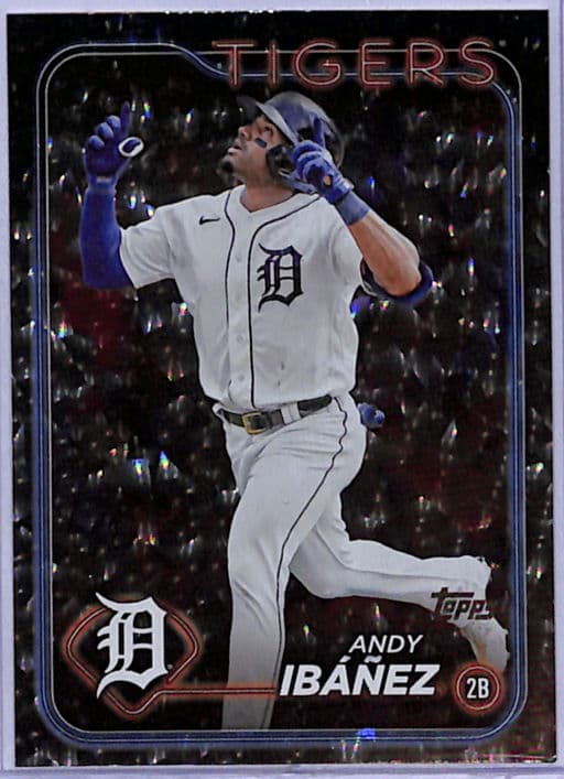 2024 Topps Series One Andy Ibanez #25 Crackle Foil Detroit Tigers