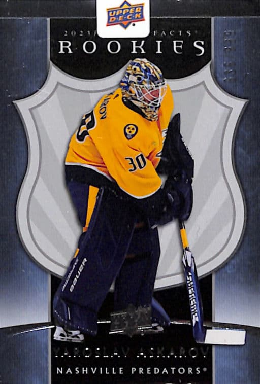 Yaroslav Askarov 23-24 Upper Deck Artifacts Rookies #15 Nashville Predators /999