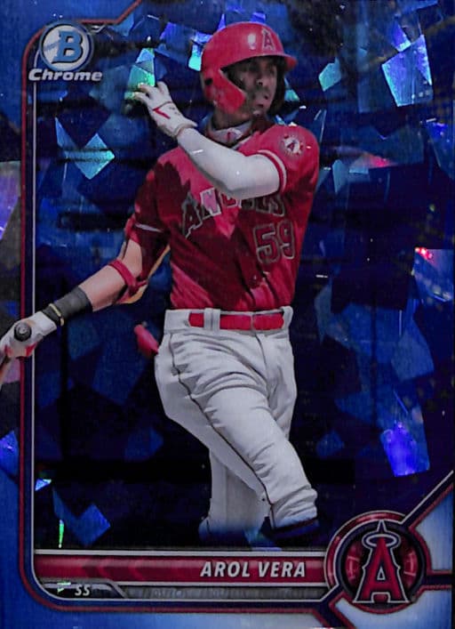 Arol Vera 2022 Bowman Chrome Sapphire BCP-101 Angels