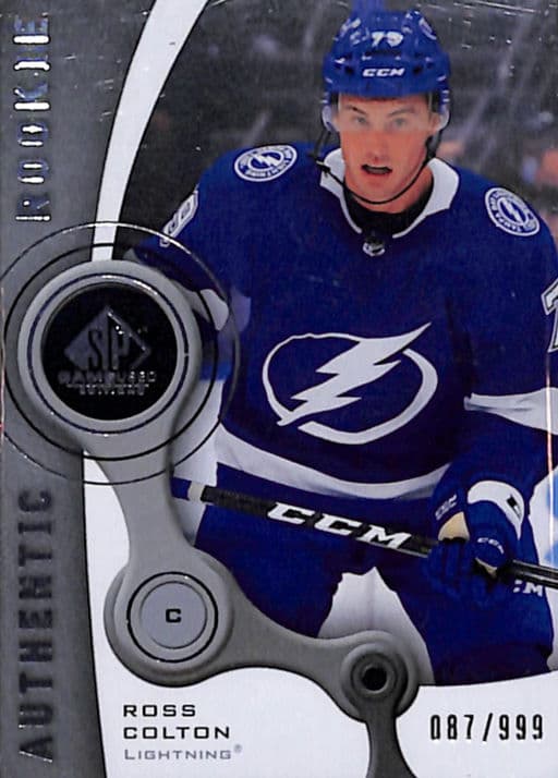 Ross Colton 2021-22 Upper Deck Authentic Rookie R-38 Lightning /999