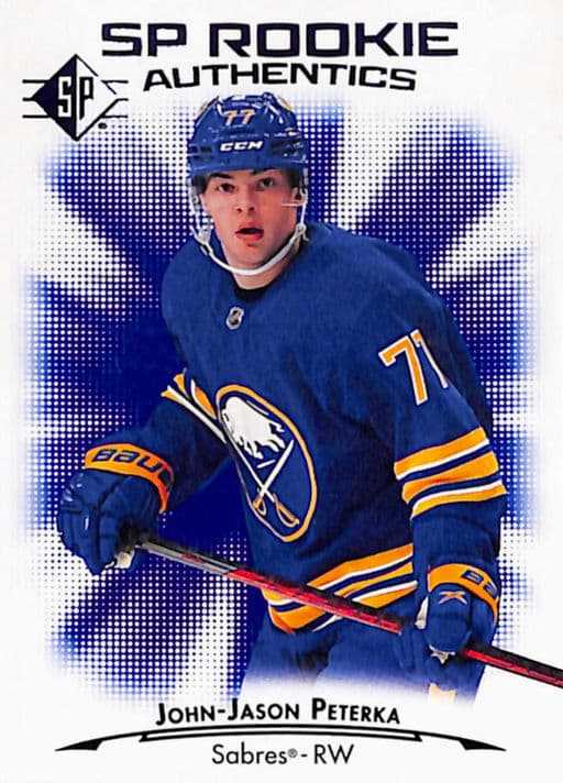 John-Jason Peterka 2021-22 SP Rookie Authentics #121 Buffalo Sabres