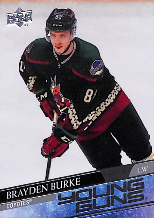 Brayden Burke 2020-21 Upper Deck Young Guns #499 Arizona Coyotes