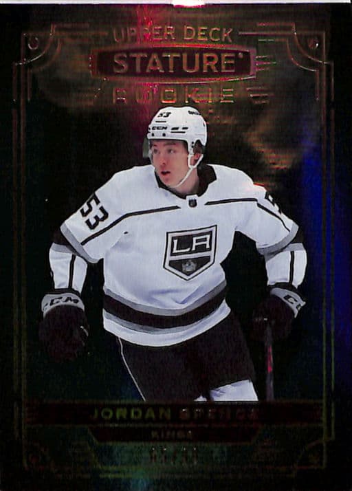 2022-23 Upper Deck Stature Green Los Angeles Kings Jordan Spence ROOKIE #127 /99