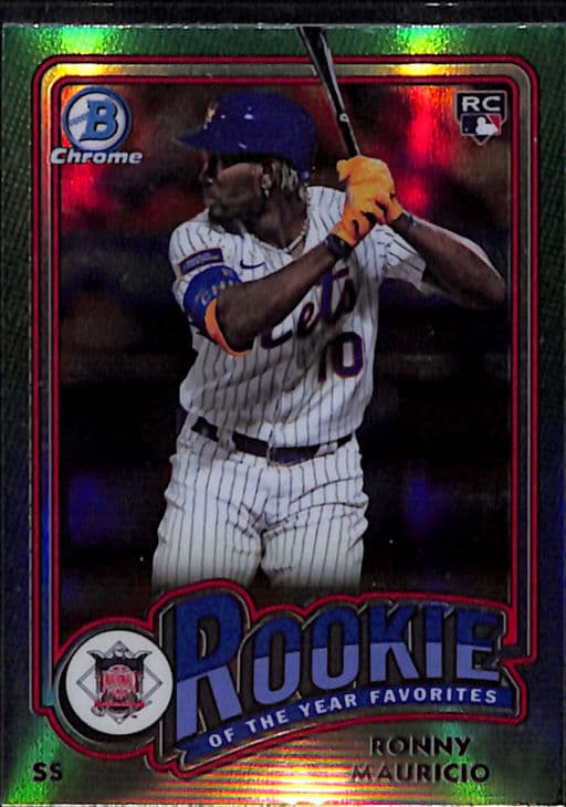 2024 Bowman Chrome Rookie Of The Year Ronny Mauricio ROY-1 New York Mets