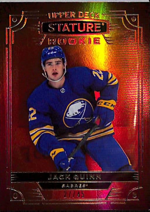 2022-23 Upper Deck Stature Buffalo Sabres Jack Quinn Rookie #115 /45