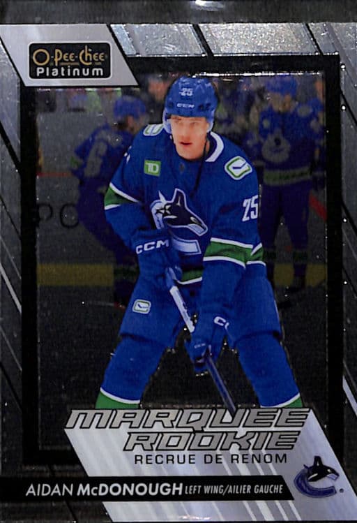 Aidan McDonough 23-24 O-Pee-Chee Platinum Marquee Rookie #247 Vancouver Canucks
