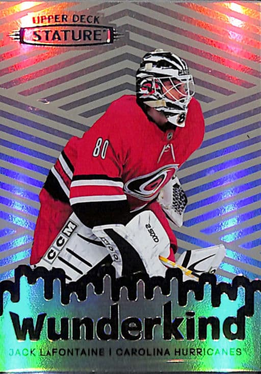 2022-23 Upper Deck Wunderkind Grey Carolina Hurricanes Jack LaFontaine W-32